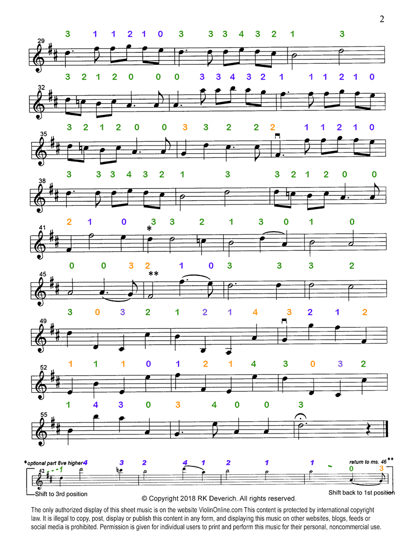 Orchestra Bells Note Chart