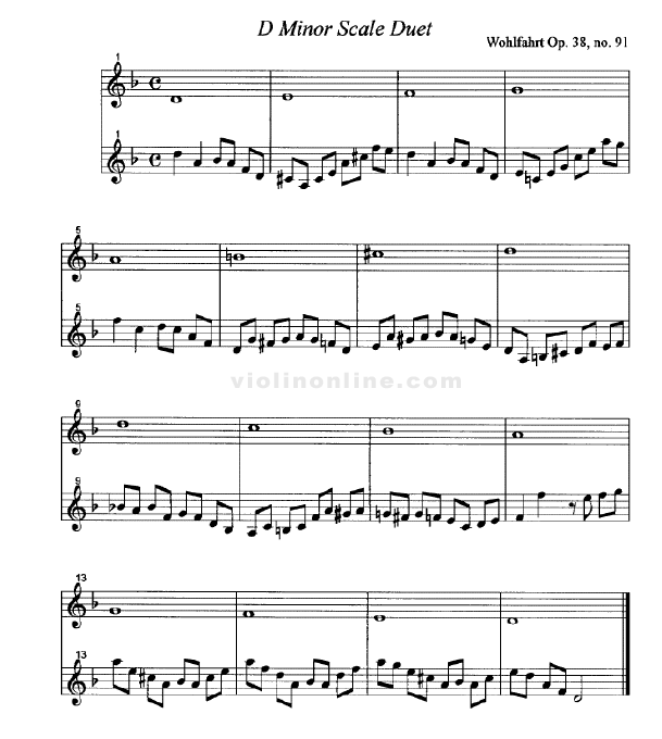 D Minor Scale Duet