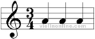 3/4 time signature