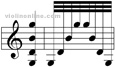 quad stop arpeggiated