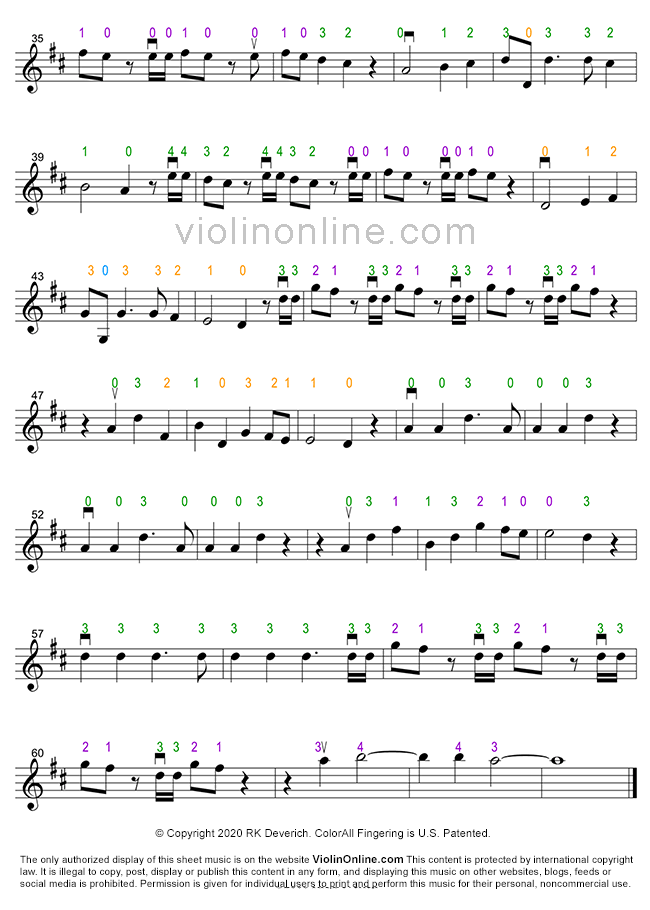 messiah medley p.2 colorall fingering